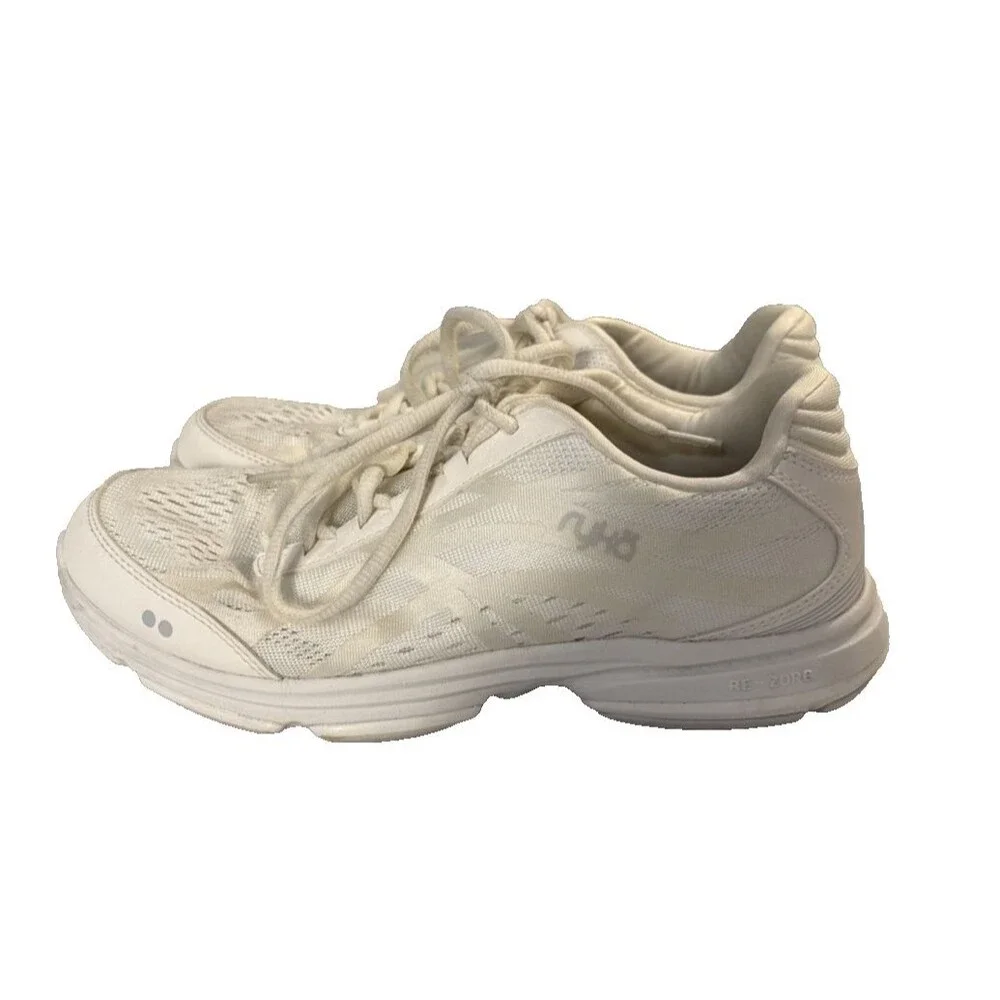 Ryka Devotion Plus 3 White Walking Sneakers Womens Shoes 8M Arch Support Re-Zorb